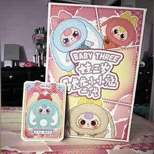 Baby Three Rabbit Macaron Cute Bunny V2 Plush Blind Box- confirmed Mint Rabbit